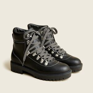 NWOB J. Crew Leather Combat Boot